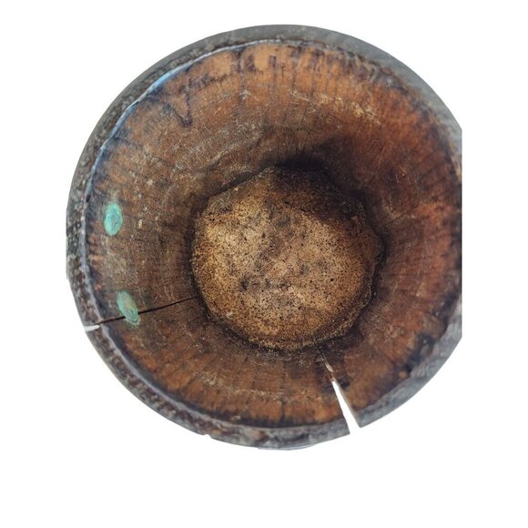 Vintage Wood Spice Container, Tea Canister With Lid & Sedatole Sharp & Dohme Ad - Picture 3 of 13